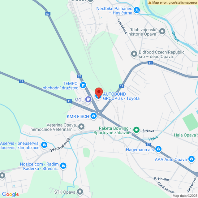 Poloha Toyota Opava