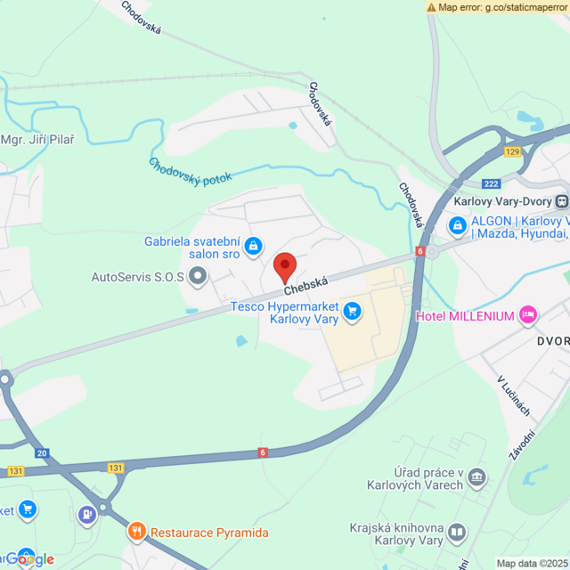 Poloha Auto Eder Karlovy Vary