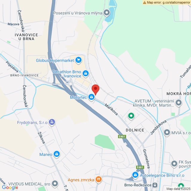 Poloha C&K, Brno - Maříkova