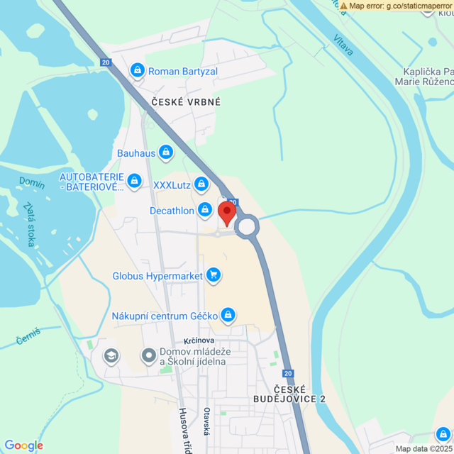 Poloha Toyota Dolák České Budějovice